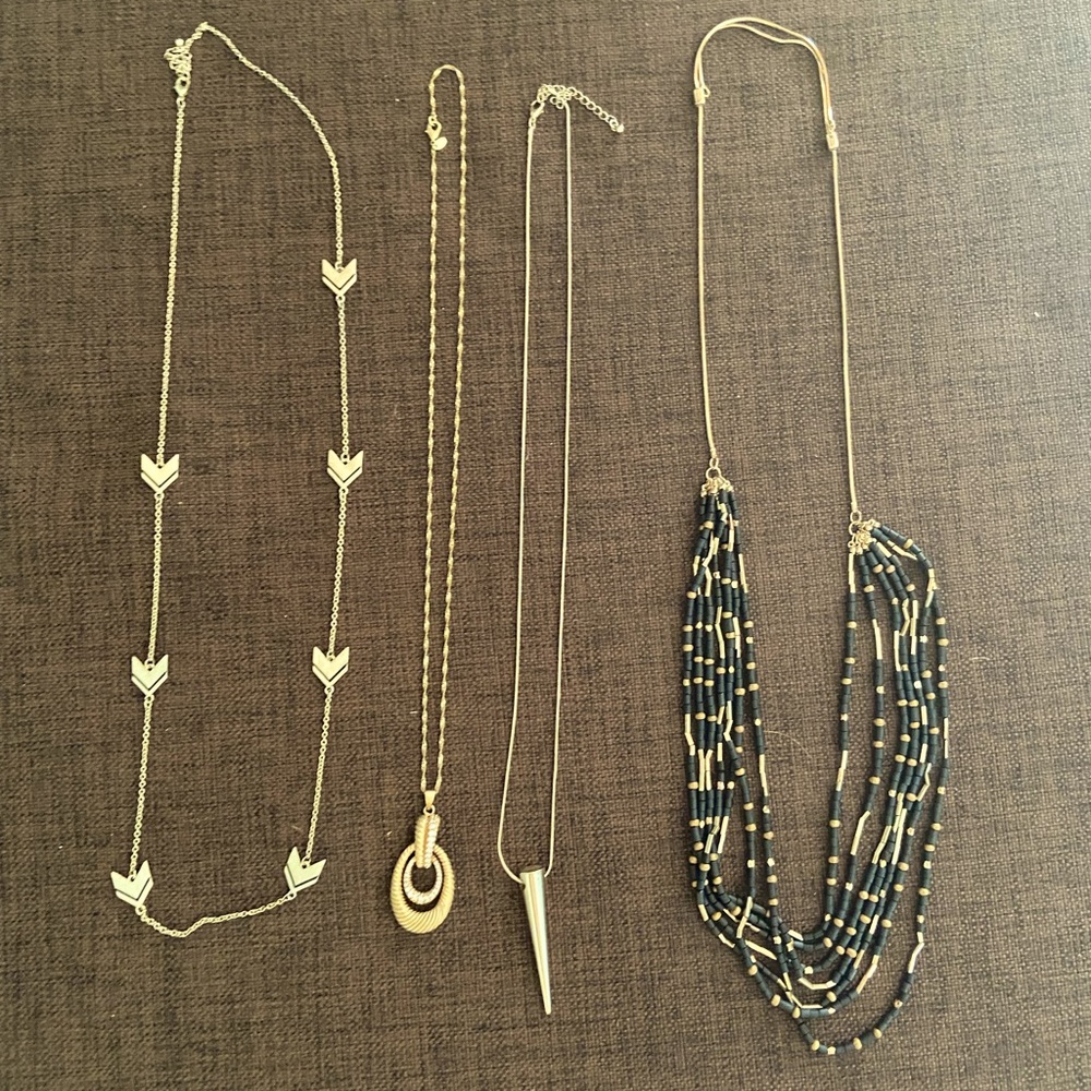 Bundle of Four (4) Costume Jewelry Neclaces